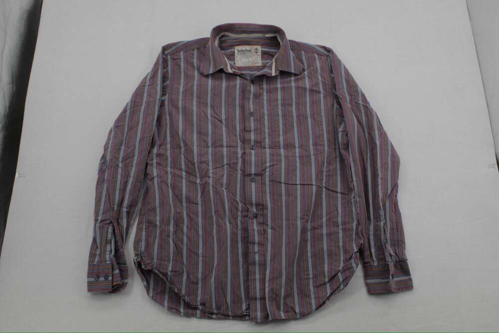 Timberland Men's Multicolored Striped Long Sleeve Button-Down Shirt